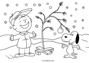 Dibujos De Charlie Brown Navidad Para Colorear P Ginas Para Imprimir