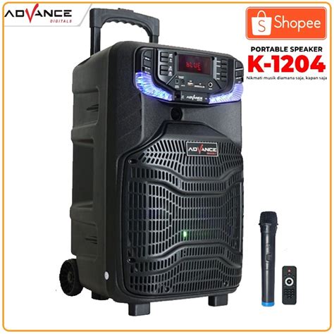 Jual Advance K1204 Speaker Meeting Bluetooth 12 Inch Free 1 Mic