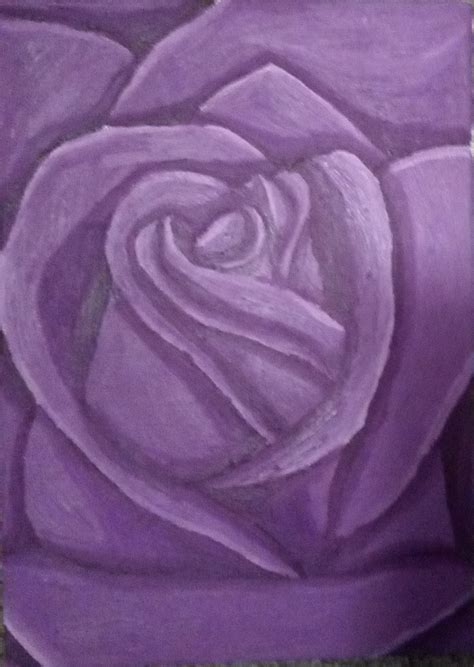 Dark Purple Rose drawing by Rebecca Kaylin Jones | Doodle Addicts