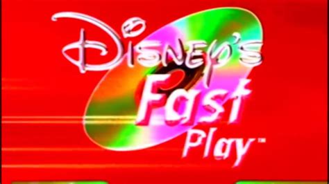 Disneys Fast Play Menu 2002 2004 Youtube