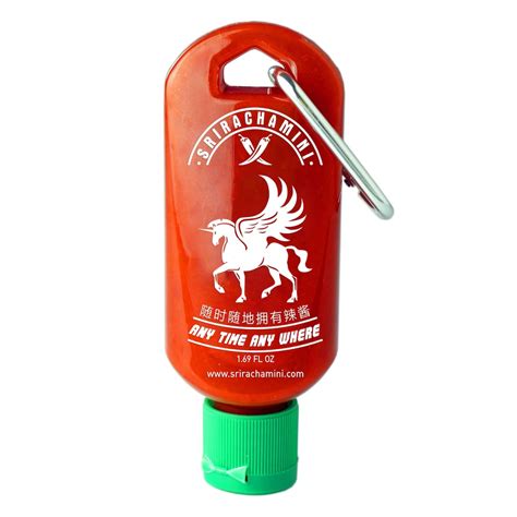 Sriracha Mini Hot Sauce Keychain Bottle 1 Pack 1 7oz Sauce Not Included Etsy