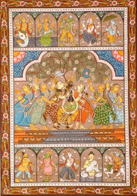 Krishna With Gopis Exotic India Art