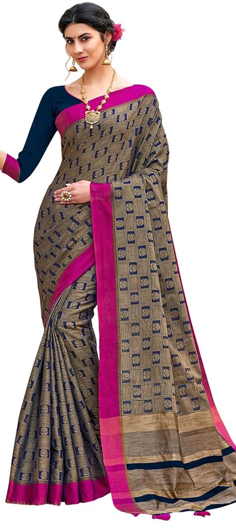 1551009 Traditional Black And Grey Color Banarasi Silk Silk Fabric Saree