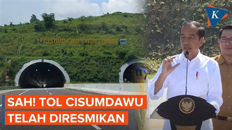 Momen Jokowi Resmikan Tol Cisumdawu Kompascom Vidio