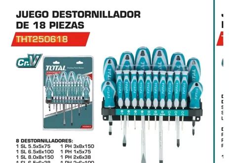 Juego De Destornilladores Piezas Marca Total Mercadolibre