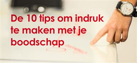 Tips Voor Een Indrukwekkende Boodschap Icm Opleidingen Trainingen Hot