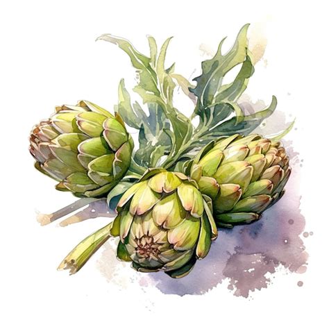 Premium Ai Image Closeup Shot Of Fresh Artichokes