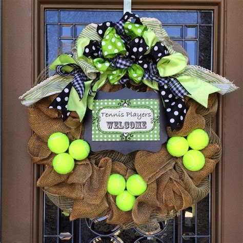 Tennis Players Welcome Wreath Tennis Crafts Tennis Decorations