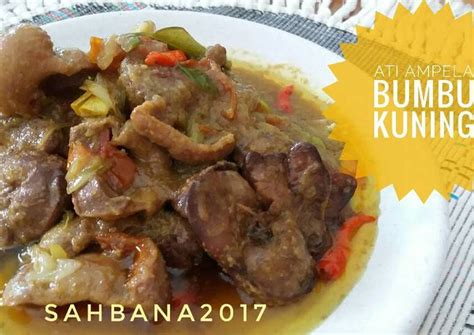 Resep Ati Ampela Bumbu Kuning Oleh Dewi Sahbana Cookpad