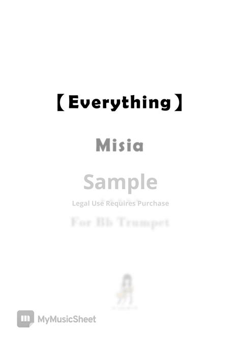 Misia Everything Sheets By Mstrumpet