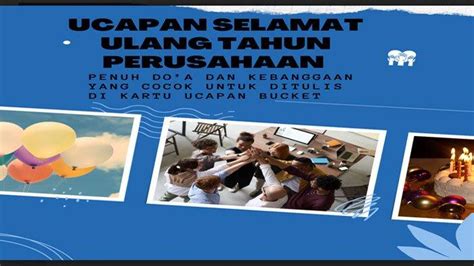 30 Ucapan Selamat Ulang Tahun Perusahaan Penuh Doa Cocok Tulis Di