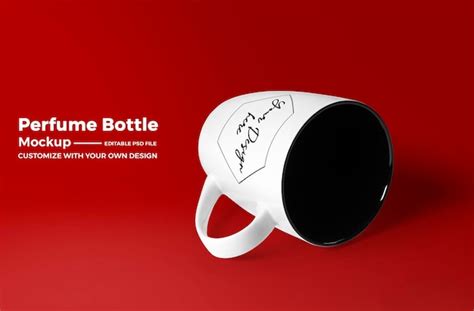 Premium PSD | Mug mockup logo design