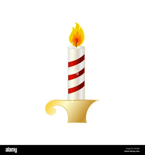 Christmas candle icon Stock Vector Image & Art - Alamy