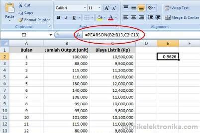 Cara Menghitung Analisis Korelasi Dengan Excel Warga Co Id