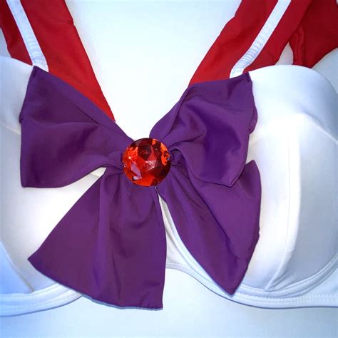 Hot Topic Sailor Moon Mars Cosplay Bikini Top Online Gem