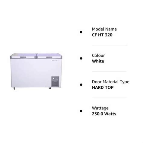 Voltas L Double Door Standard Deep Freezer White Cf Ht Dd P