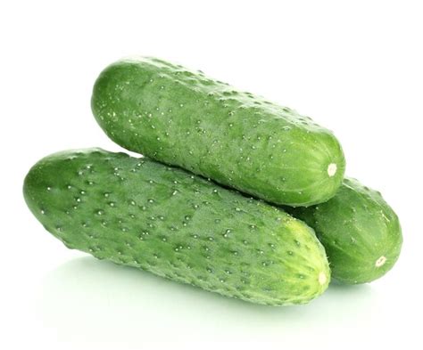 Premium Photo Fresh Cucumbers Isolated On White