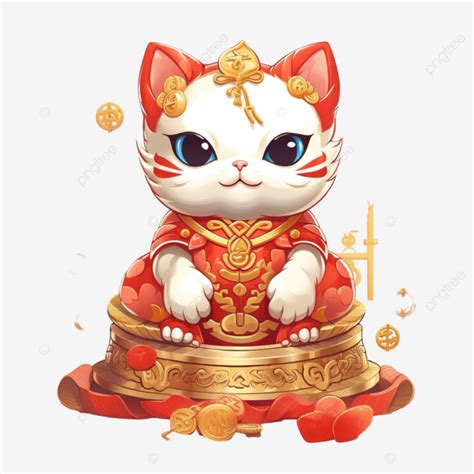 Lucky Cat Illustration Japanese Lucky Cat PNG Transparent Image And