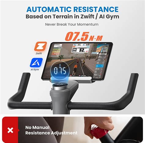 Renpho Auto Resistance Exercise Bike For Zwift Ai Smart