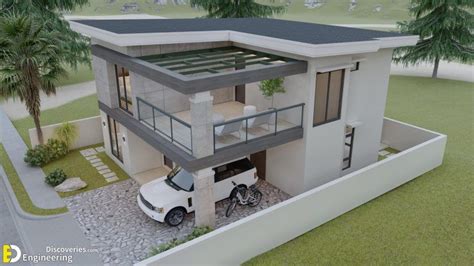 Sqm Storey House Design Plans M X M With Bedroom Artofit