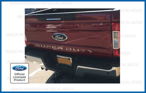 2017 Ford F250 Super Duty Tailgate Letters Insert Decals Stickers