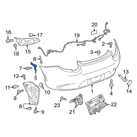 Mazda Oe N Rear Left Outer Bumper Cover Bracket