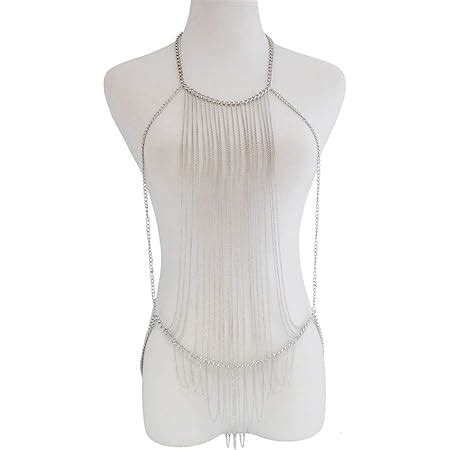 AMY XCQ Körperkette Bikini Sexy Hohle Mode Schöne Blume Typ Strass BH Höschen Set Sommer Strand