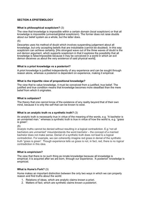 A*/A level fully written 25 markers for AQA Year 1 Philosophy A-level