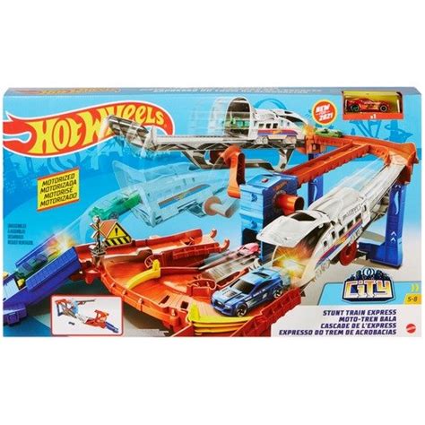Hot Wheels City Odjazdowy pociąg auto GRW Hot Wheels Sklep EMPIK