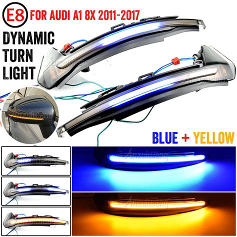 2PCS LED Dynamic Turn Signal Light For Audi A1 8x 2011 2018 Car Side