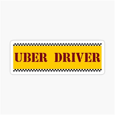 "Uber Driver" Sticker for Sale by 300Spikes | Redbubble