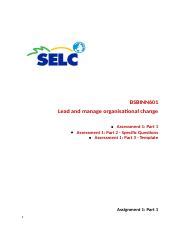 Change Management Plan Assessment Bsbinn Docx Bsbinn Lead