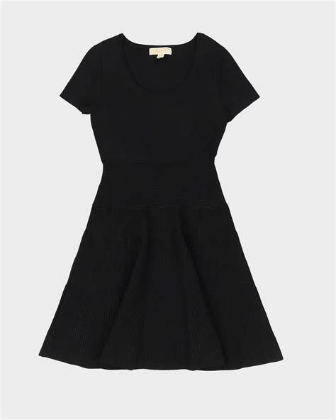 Michael Kors Black Skater Dress S Rokit