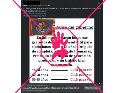 Es Falso Que El Gobierno Mexicano Ofrezca Cursos Gratis En L Nea Para