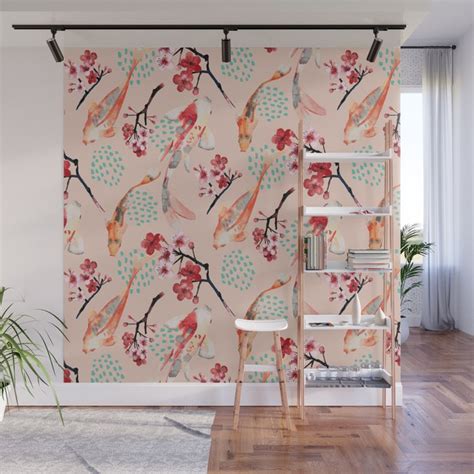 Japanese Garden Wall Mural by Limezinnias Design | Society6