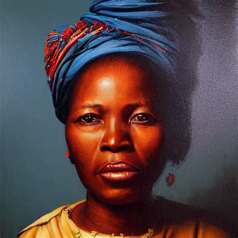 Portrait Of An Congolese Woman 3 5 From Democratic Stable