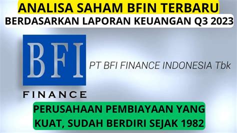 Analisa Saham Bfin Terbaru Q Youtube