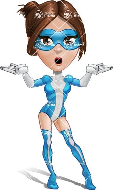 Super Woman Cartoon Vector Hero Character Lost 2 Graphicmama