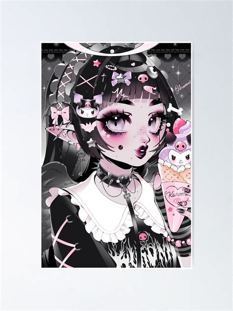 "Kuromi Angel" Poster for Sale by Smeoow | Redbubble