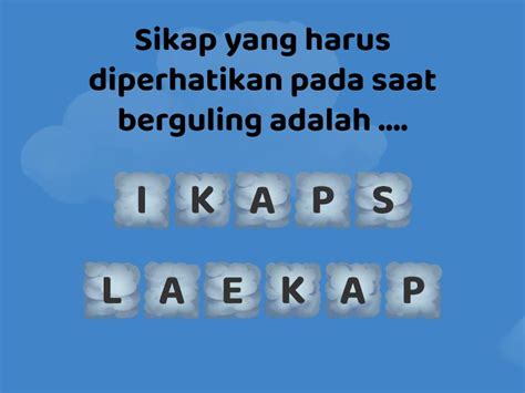 Senam Lantai Kelas X Anagram