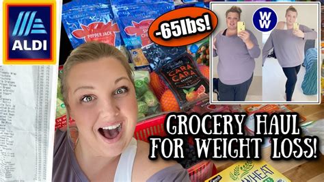 Huge Grocery Haul For Weight Loss Healthy Aldi Haul Weight Loss