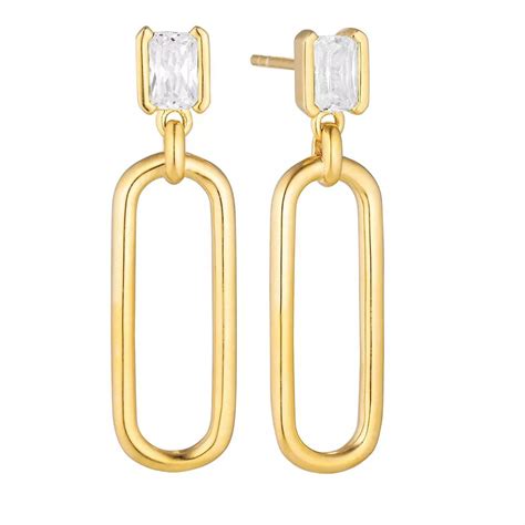 Sif Jakobs Jewellery Roccanova Lungo Earrings Gold Orecchino A Goccia