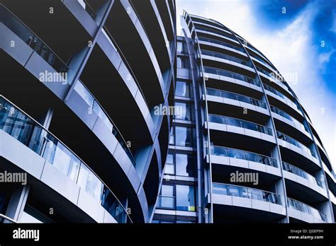 A Low Angle Shot Of Modern Buildings In Central London Stock Photo Alamy