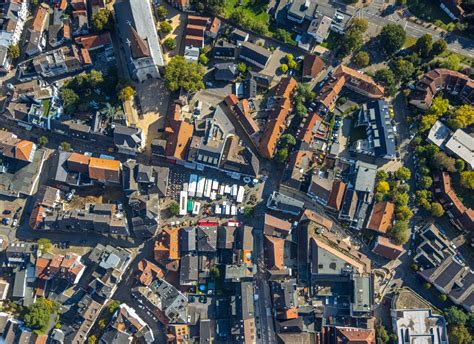 Unna Von Oben Altstadtbereich Und Innenstadtzentrum In Unna Im