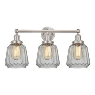 Edison Chatham 25 Bath Vanity Light Brushed Satin Nickel Finish