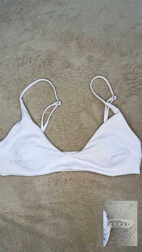 Spaghetti Strap Bikini Top Women S Fashion Swimwear Bikinis Swimsuits On Carousell