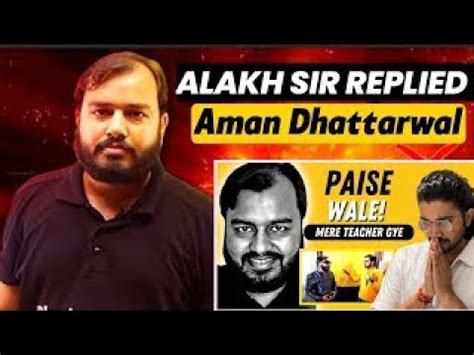 Alakh Sir Fight With PWians Physics Wallah Alakh Pandey Reply To Aman