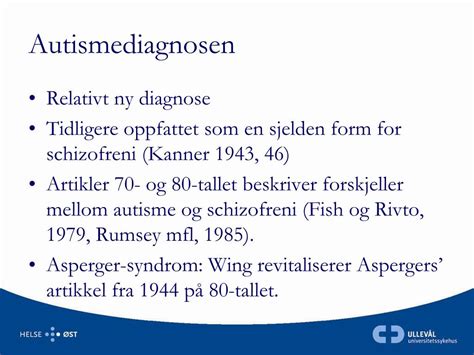 Ppt Utredning Av Psykisk Lidelse Hos Personer Med Autisme Powerpoint