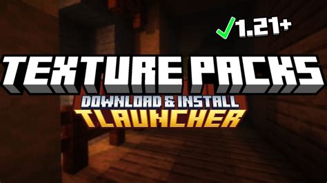 How To Download And Install Texture Packs In Tlauncher 1214 2024 Youtube