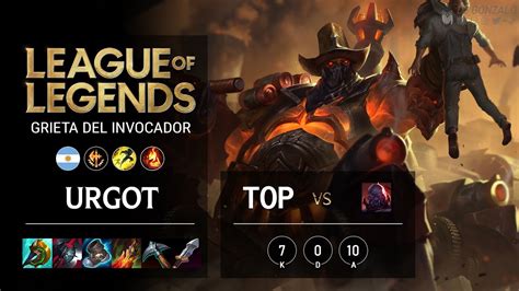 League Of Legends S11 Grieta Del Invocador Flexible Urgot El